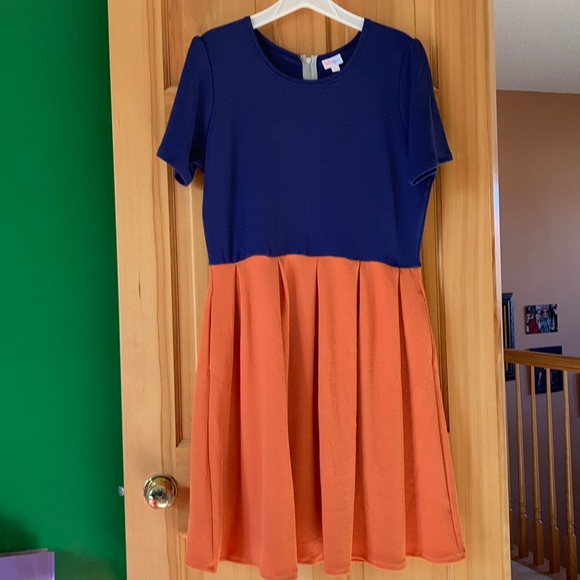 LuLaRoe Dresses & Skirts - 🧡LuLaRoe Orange/Blue Dress